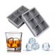 Large 6 Cavity Silicone Tray For Whiskey Ice Cube Mold
