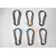 Iron Material Galvanized Snap Hook Carabiner Safety Silver Nickle Plating