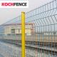 1.53m X2.5m Curved Wire Fence , PVC Coated Football Field Fence Uv Protection