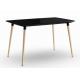 Wooden Legs Rectangle MDF 20kgs 120x80cm Modern Dining Table