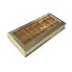 Golden Chocolate Candy Gift Book Shaped Storage Boxes Rectangle With Inner Tray