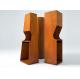 Fire Pillars Art Decorative Corten Steel Fire Pit Easy Clean / Maintenance