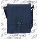 Classic Navy Messenger Bag , Cross Body PU Shoulder Bags For Office Male