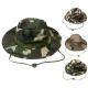 Men's Camo Cotton Bucket Hat For Outdoor Training Buckle Strips Available