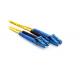 LC-LC 9 / 125 Singlemode Fiber Optic Duplex Patch Cable 3.0/2.0MM LSZH