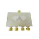 0.3-18ghz 4 Way Power Divider , Rf Power Splitter Combiner Low Vswr