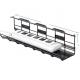 Single Tier Under Desk Cable Management Tray Metal Cord Organizer for Desk 400*165*120mm