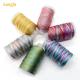250g Multicolor Rainbow Thread 100% Polyester For Weaving Crafts Domestic Sewing Thread