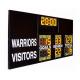 AFL Type Electronic Soccer Scoreboard / Sports Scoreboard With 12 Inch Yellow Digits