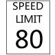 Speed Limit Sign Custom Traffic Speed Sign On Road Speed Control Sign