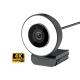 USB Streaming Webcam HD 1080P 60FPS Fast Autofocus Camera with Light