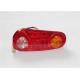 Oval Red Shell Plastic Motorcycle LED Brake Lights ISO9001 Certificated