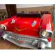 Industrial Vintage Red Chevy Sofa Vintage Car Couch With Pu Leather Seat