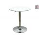 White / Gray MDF Top Restaurant Bar Tables Adjustable Height With Square / Round Shape
