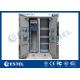 Solid Two Bay Telecom Cabinets Outdoor With Cooling / Monitoring System
