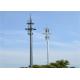 60m Silver Radio Antenna Tower Q235B / Q345B Steel Max 250 Km / H Speed