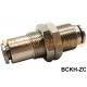 Bulkhead Union Quick Connect Pipe Push In Tube Brass Metal Air Pneumatic Hose Fitting 1/8 1/4 3/8 1/2