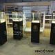 Lockable 450x450x1350mm Museum Display Cabinets