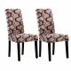 Fabric Tufted Parson Patterned Upholstered Dining Chairs , Modern Fabric Dining Chairs