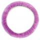 Customized Pink Sheepskin Steering Wheel Cover Fur Car Wheel Cover