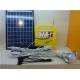 10W portable solar power system with  integrated radio/MP3 funnctions yellow with LED bulbs