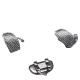 Stainless Steel Hot Dental Ortodoncia Orthodontic Molar Bracket Slot 0.022 Roth Bracket with 80 Gauge Mesh Base Shelf Life 2 Years