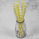 6mm 8mm the inside diameter of yellow  color Biodegradable Paper Drinking Straws