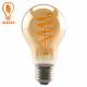 4W Amber Spiral LED Filament Bulb Dimmable A60 A19 3500K