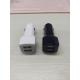 Dual USB Port 5V 1A Car USB Charger Portable Black / White For Mobile Phone