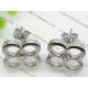 Women's charming and shiny crystal Jewelry Stainless Steel Stud Earrings 1340341