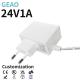 24V 1A Wall Mount Power Adapters Electronic Safe For Dvd Fiber