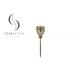 Gold Smooth Finish Coffin Ornament Screw Funeral Hardware, Small Size PS05