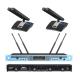 80Hz - 16KHz UHF Wireless Microphone System Universal Cordless Microphone Set For Broadcast