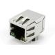 JXD0-0025NL Right Angle RJ45 Connector With LED 1000 Base-T For Cat5e