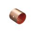 thin-walled split seam steel backing journal bearings | self-lubricating bearings red orange ptfe