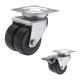 2 Inch Twin Wheel Castor Trolley Wheels , Industrial Trolley Wheels