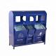 Heavy Duty Outdoor Garbage And Recycling Bins With Sandblasting Zinc Spraying Finish