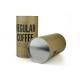 Food Grade Wine Packaging Paper Composite Cans With Movable Metal Lid