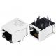 LPJ0011BBNL 1×1 Integrated RJ45 Connector Tab Down With LED LU1S041F-43 LF