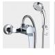 Water Saving Tub And Shower Faucet Set With Handheld Shower Head Round SUS304