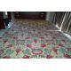 Washable 100% Nylon Cosy Home Hand Tufted Carpet , Red Green Color Handmade Rugs