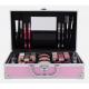 Pink Cosmetic Case 90 Degree Open and Multi - Purpose Aluminum Makeup Case For Travel