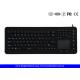 Fully Sealed Cleanable Backlight Silicone Keyboard With Integrated Touchpad