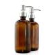 500ML Brown Glass Lotion Bottles With 28mm Pump Dispenser