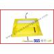 Foldable Yellow Customized Gift Packaging Boxes With Big Window , Magnetic Flat Packing Gift Box