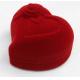 Heart Trinket Small Jewelry Velvet Box Red Color Recycled For Wedding