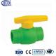 20mm Thickness Heat Resistance PPR Ball Valve 2 Inch Green