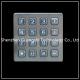 Backlight Type Metal Numeric Keypad , 4x4 Matrix Keyboard For Vending Machine