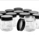 Clear 450ml 650ml Airtight Glass Storage Jars Round Glass Food Container