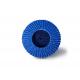 4.5 200 Grit  Mini Flap Disc For Sanding Wood Zirconia Oxide Type R Blue Color